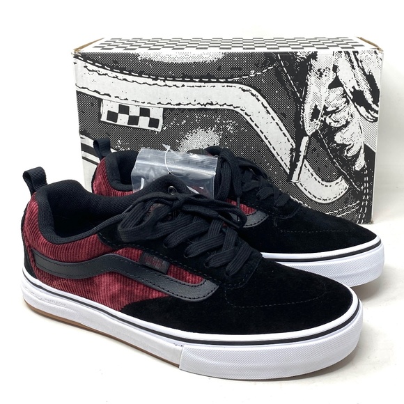VANS Kyle Walker Corduroy Shoes Black Suede Low Top Women's Sneakers VN0A5JIEX4C - Picture 2 of 11